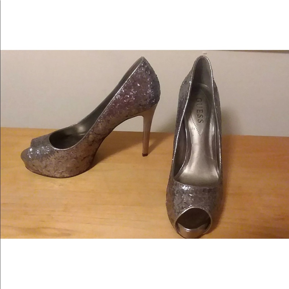 Guess Sparkle Heels Size 7.5